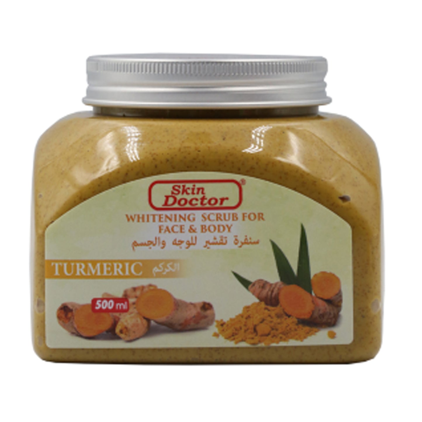 SKIN DOCTOR - TURMERIC WHITENING SCRUB FOR FACE & BODY - 500G