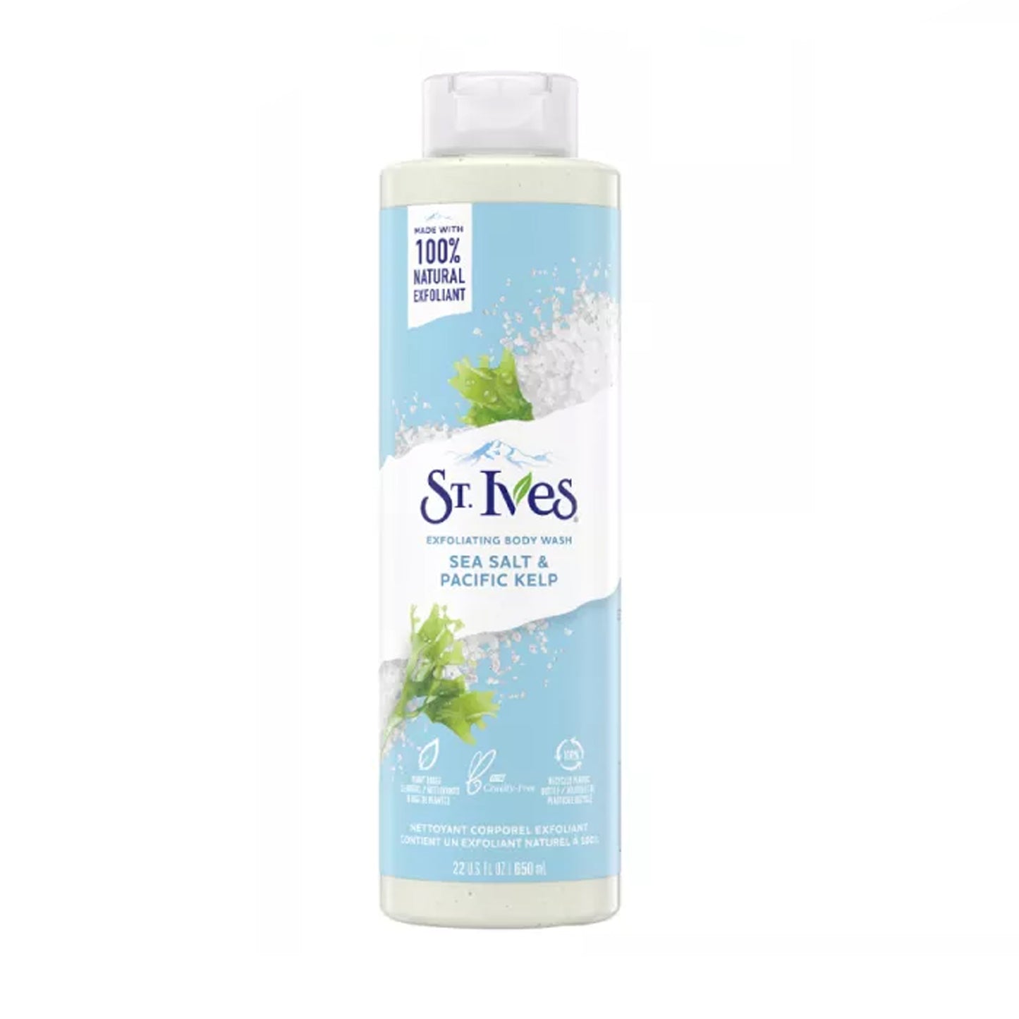 ST. IVES - SEA SALT & PACIFIC KELP EXFOLIATING BODY WASH - 650ML