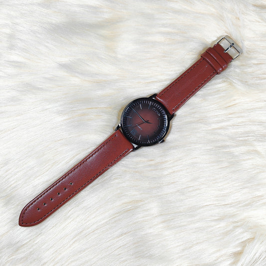 TITAN - MEN'S WATCH WITH LEATHER STRAP