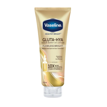Vaseline - Healthy Bright Gluta-HYA Flawless Bright Serum Burst UV Lotion With Gluta Glow, Hyaluron & Pro-Retinol - 330ml (Thailand)