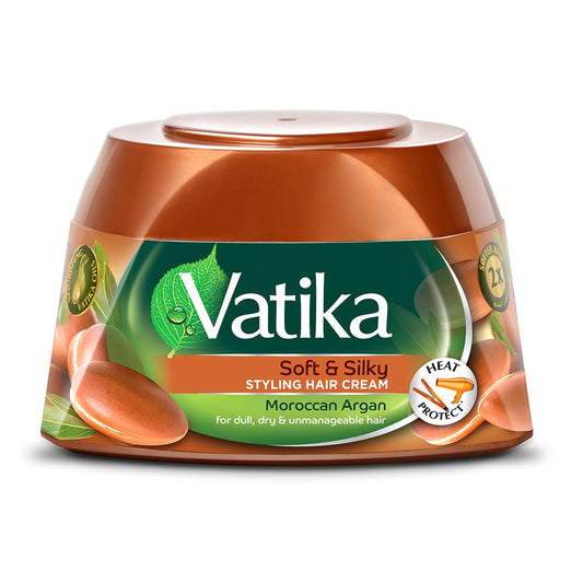 VATIKA - SOFT & SILKY HAIR CREAM WITH MOROCCAN ARGAN - 140ML