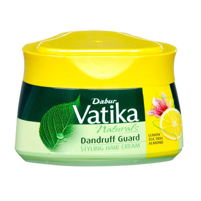 Vatika - Dandruff Guard Styling Hair Cream With Lemon, Tea Tree & Almond - 140ml (UAE)