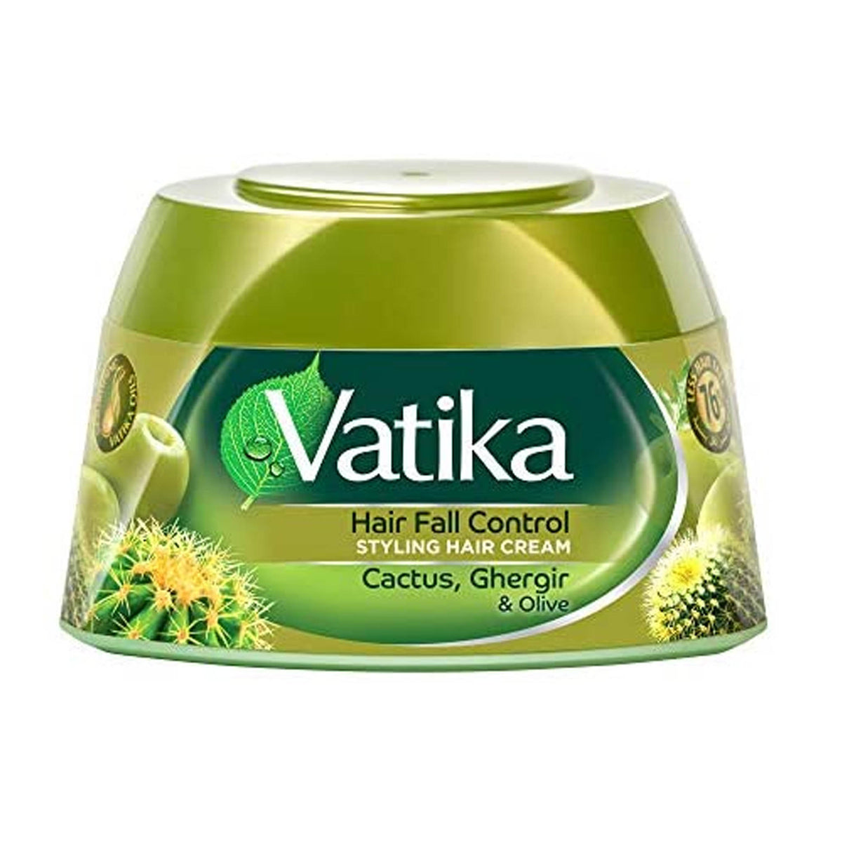 Vatika - Hair Fall Control Styling Hair Cream With Cactus, Ghergir & Olive - 140ml (UAE)
