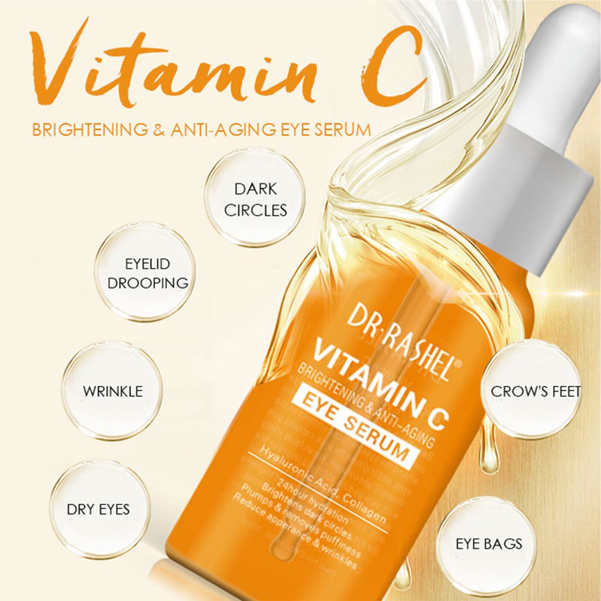 Dr. Rashel - Vitamin C Brightening & Anti-Ageing Eye Serum - 30ml (PRC)