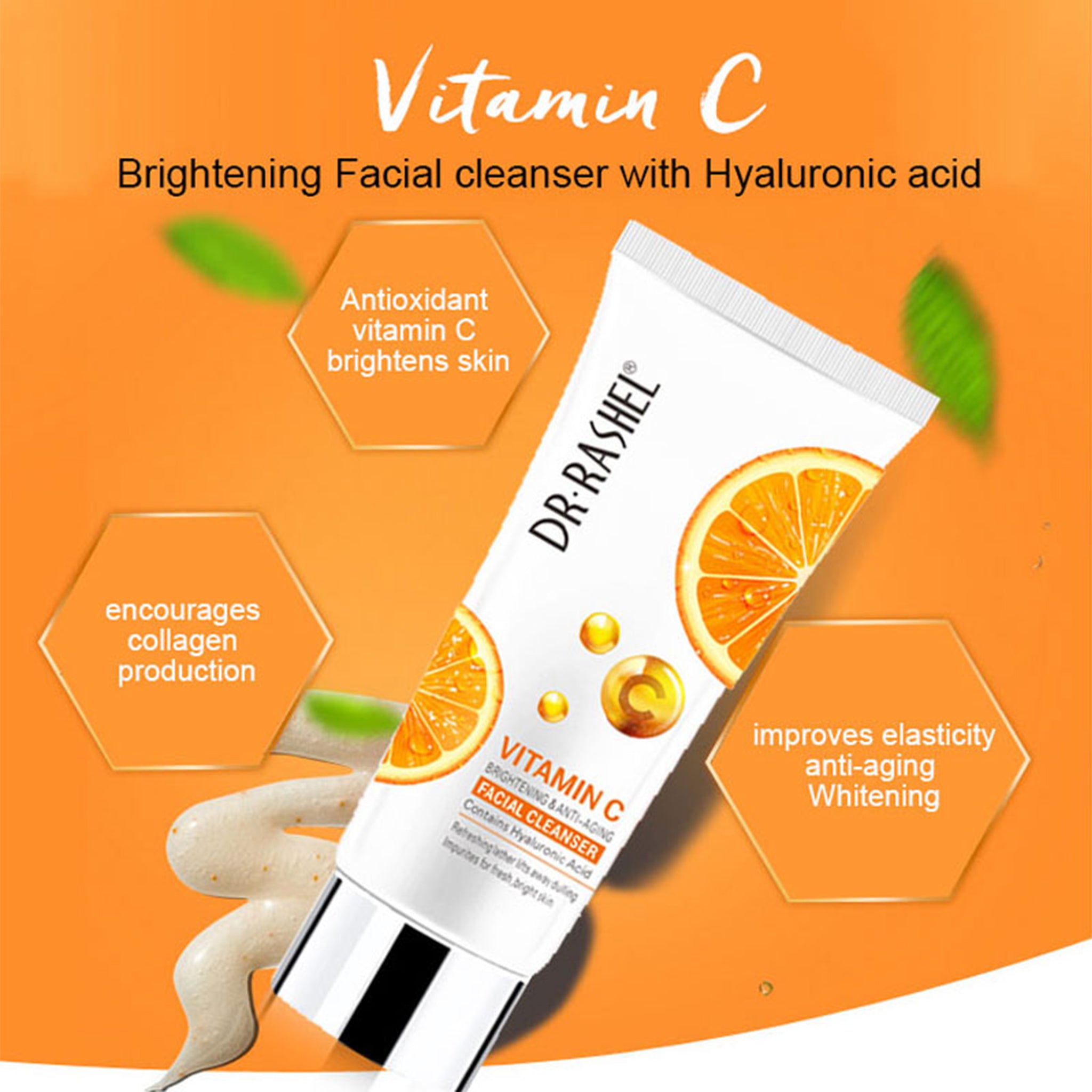 Dr. Rashel - Vitamin C Brightening & Anti-Ageing Facial Cleanser - 80m ...