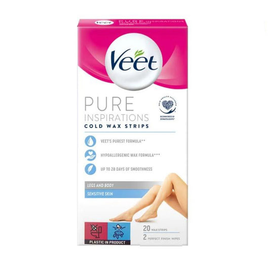 VEET - PURE INSPIRATIONS COLD WAX STRIPS (20 WAX STRIPS)